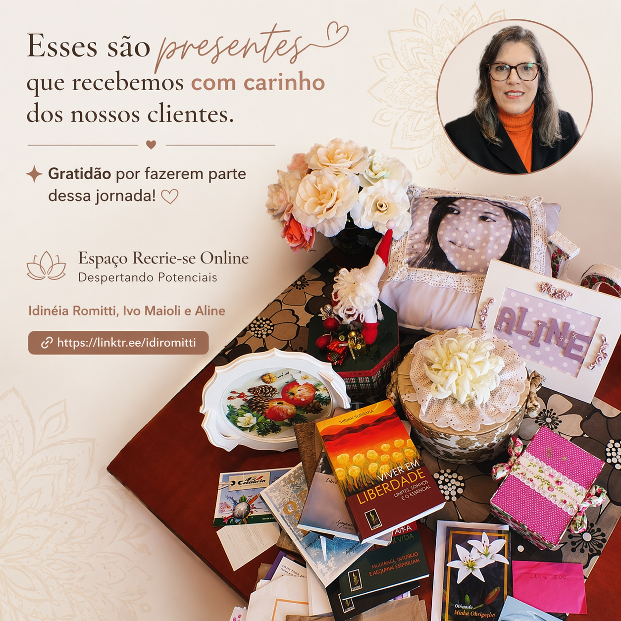 🌿 O que os presentes dos nossos clientes revelam sobre transformação e gratidão