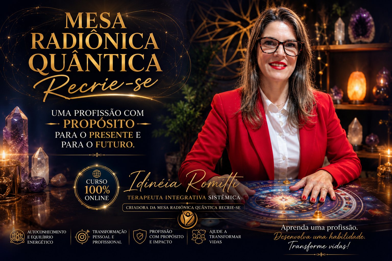 Por que aprender  a Mesa Radiônica Quântica Recrie-se pode ser uma das melhores decisões da sua vida?