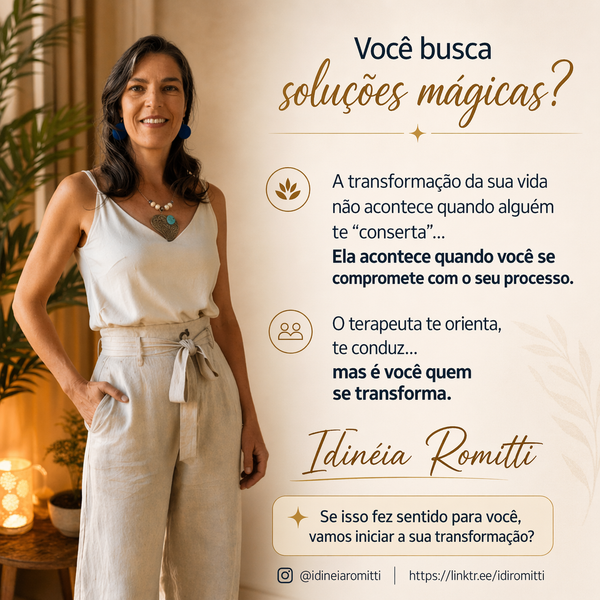 Você busca soluções mágicas… ou está realmente comprometido com a sua transformação?